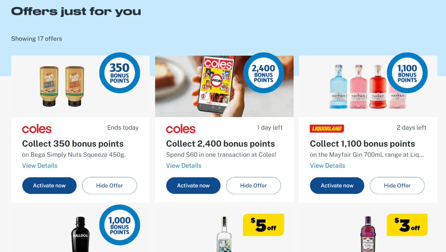 Flybuys shop 